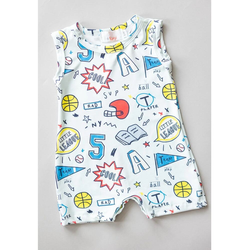 Mila & Rose boys romper NWT size 12-18m